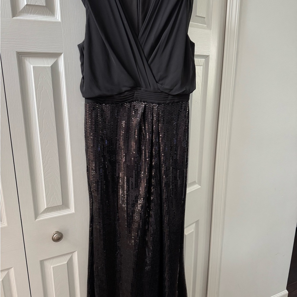 Kay Unger Black Sequin Wedding Dress